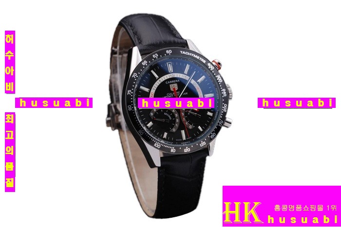 ±ȣ̾ ڽð Tag Heuer Carrera Automatic MOVEMENT Black Leather Bracelet 48 x 42mm Men tag135