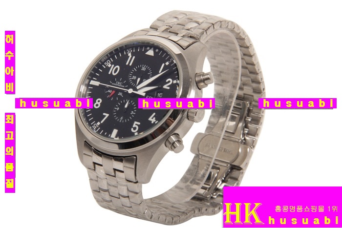 ̴ αð Replica IWC Schaffhausen Japanese Quartz Movement Stainless Steel Black Men