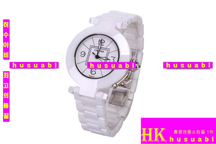 쿡 ڽð.Replica Cartier Japanese Quartz MOVEMENT White ceramic Case Women.117-055