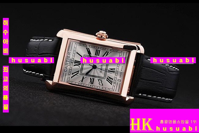 쿡 ڽð.Replica Cartier Japanese Quartz MOVEMENT 440 stainless steel Black Bracelet men.117-031