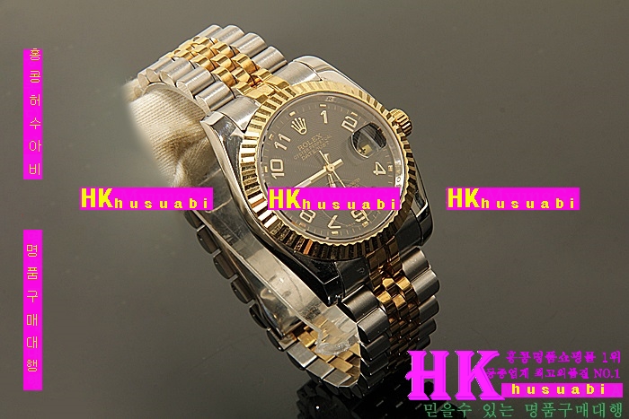 η ڽð Replica Rolex Datejust Automatic Movement Yellow gold Bezel Black Dial Men.928117-15